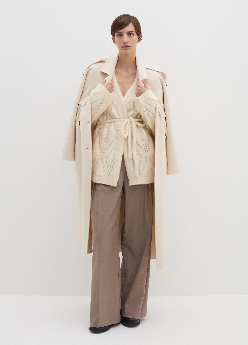 Stefanel Cardigan in alpaca con cintura