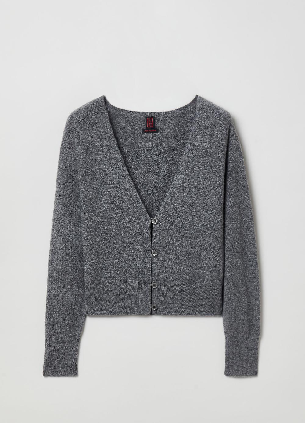 Stefanel Cardigan In Cashmere Con Scollo A V