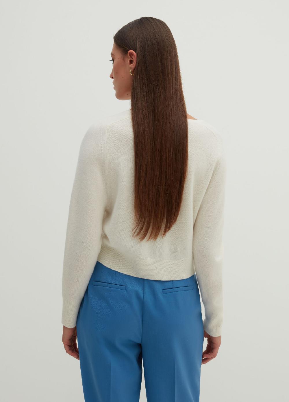 Stefanel Cardigan In Cashmere Con Scollo A V