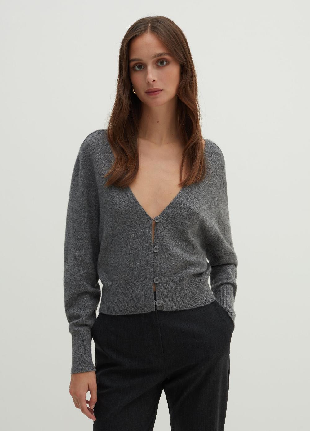 Stefanel Cardigan in cashmere con scollo a V