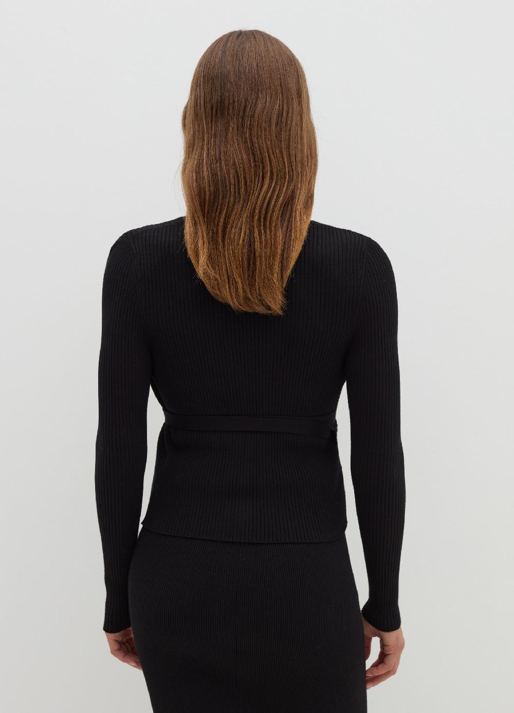 Stefanel Cardigan In Crêpe A Costine