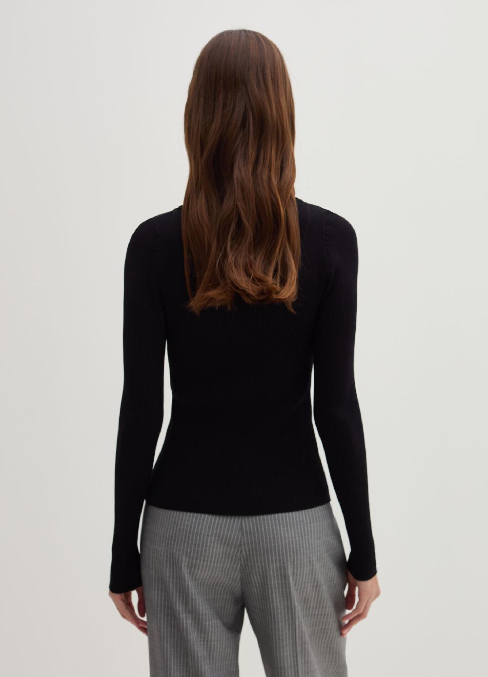 Stefanel Cardigan In Crêpe Con Dettagli Cut Out