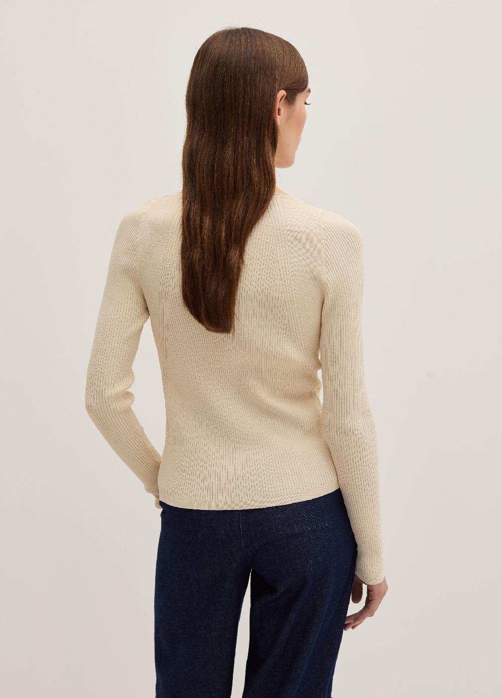Stefanel Cardigan In Crêpe Con Dettagli Cut Out