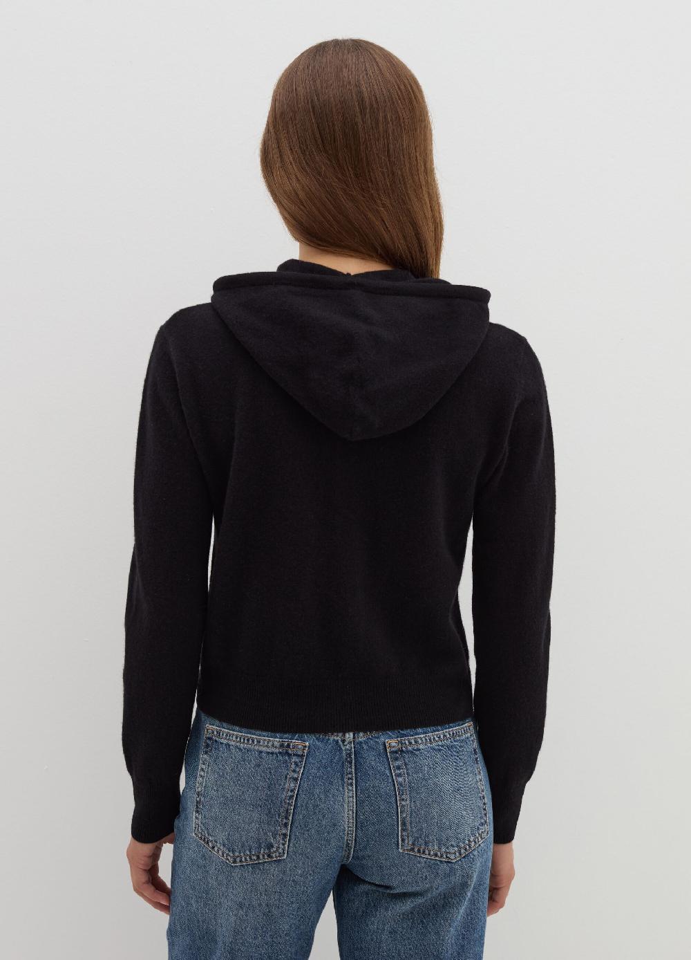 Stefanel Cardigan In Lana E Cashmere Con Cappuccio