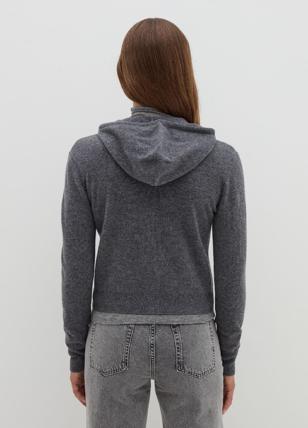 Stefanel Cardigan In Lana E Cashmere Con Cappuccio