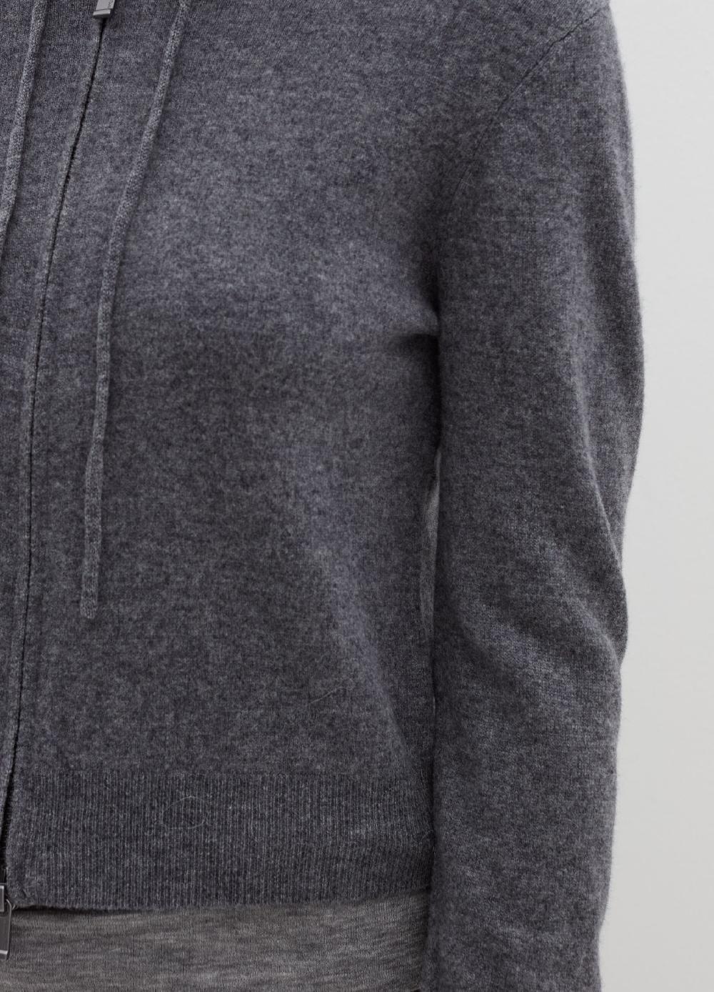 Stefanel Cardigan In Lana E Cashmere Con Cappuccio