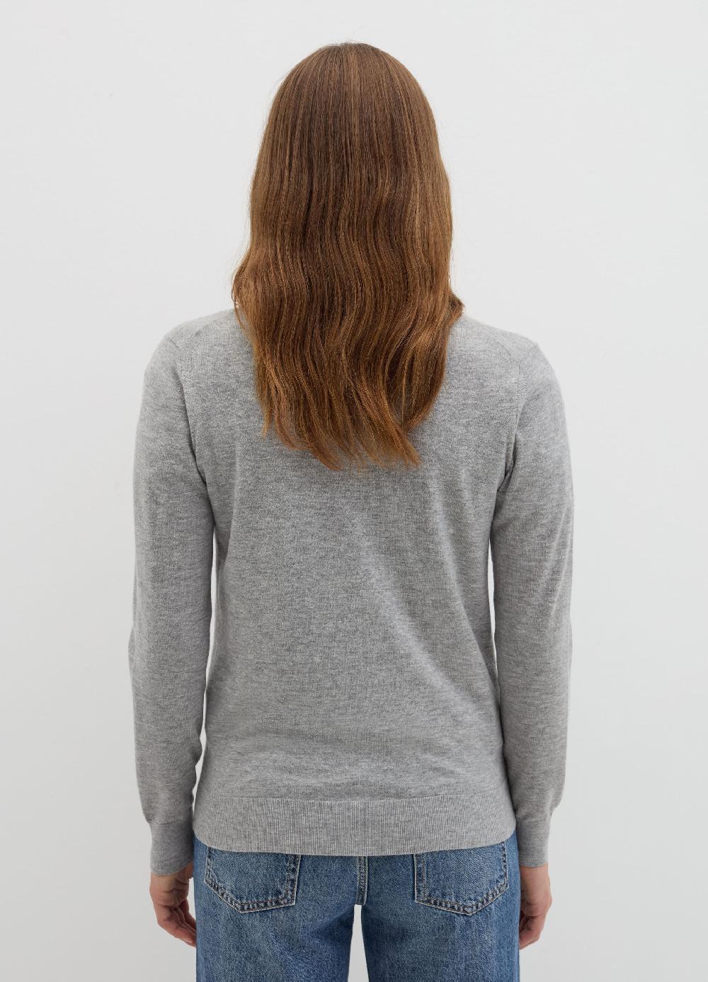 Stefanel Cardigan In Lana E Seta Con Scollo A V