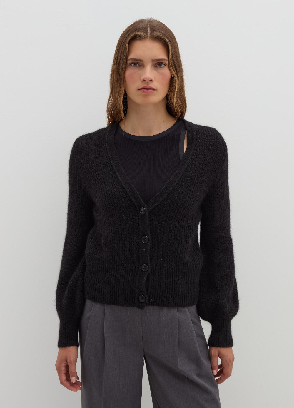 Stefanel Cardigan In Lurex Con Scollo A V