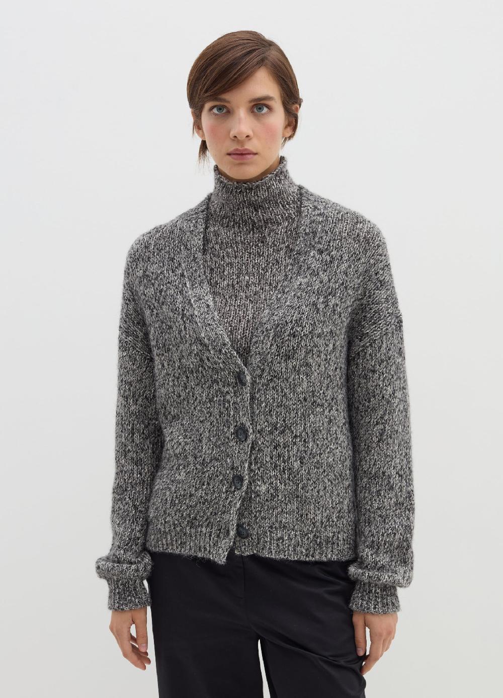 Stefanel Cardigan Oversize Con Effetto Mouline