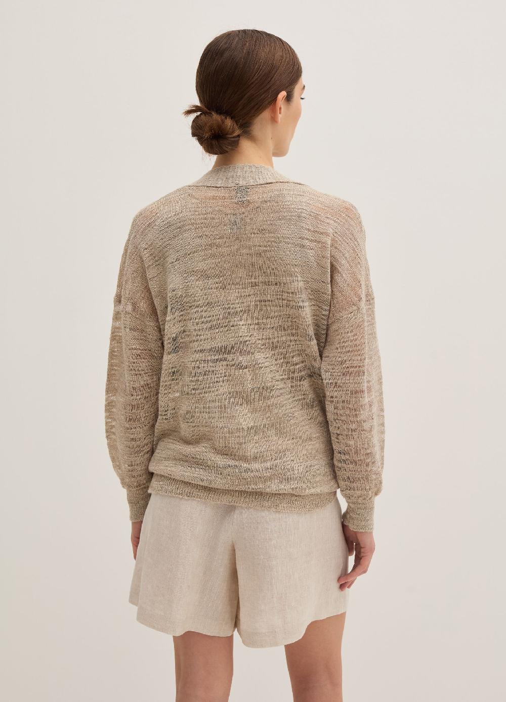 Stefanel Cardigan Oversize In Shantung