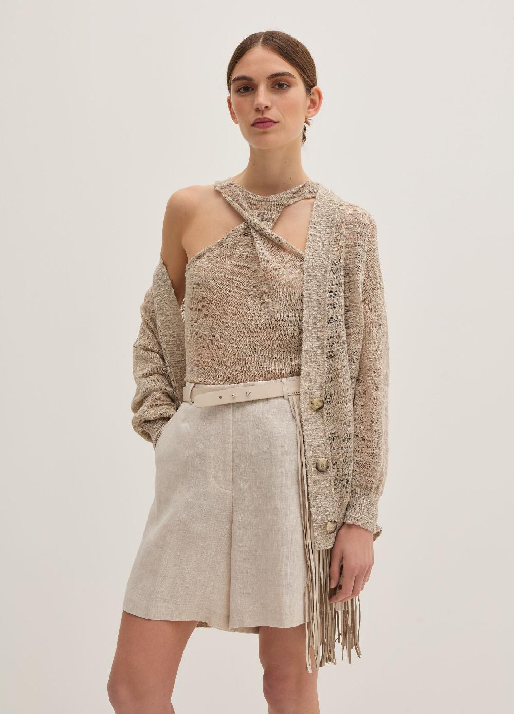 Stefanel Cardigan oversize in shantung