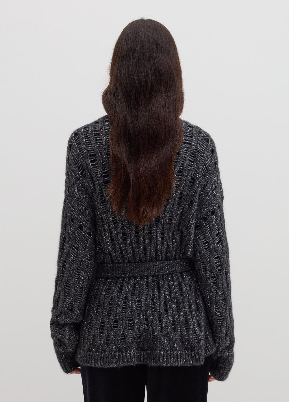 Stefanel Coatigan In Lurex Con Cintura