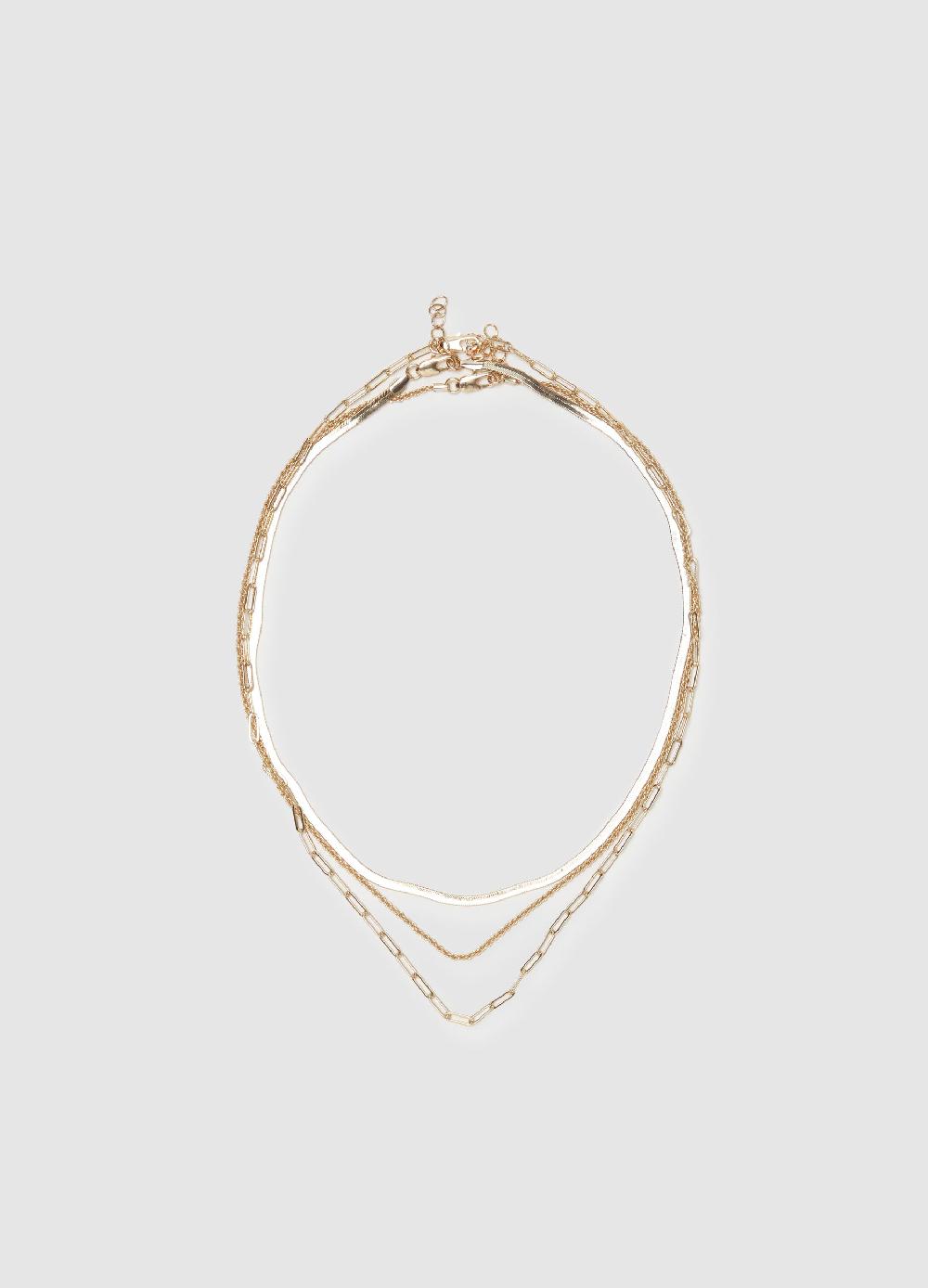 Stefanel Collana Girocollo A Tre Fili