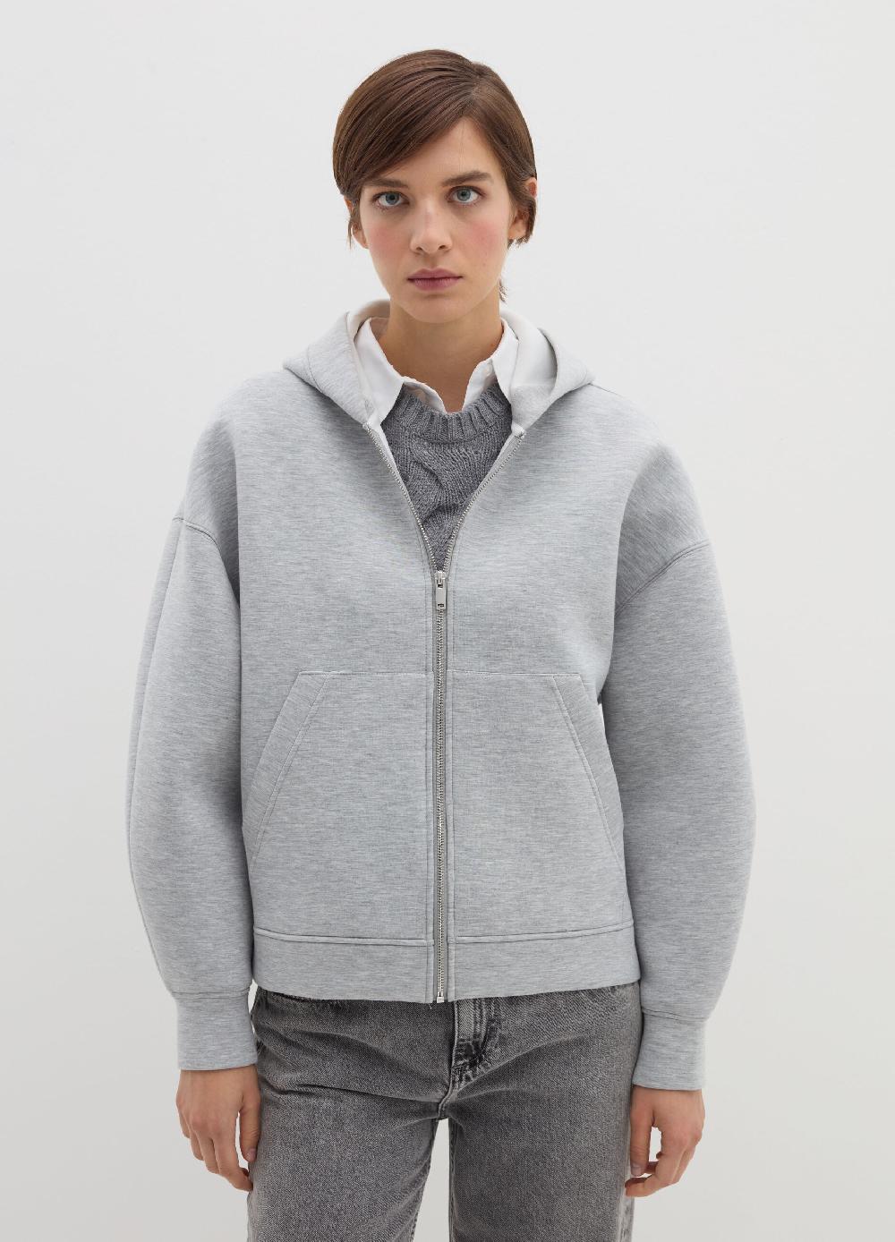 Stefanel Felpa Over Con Cappuccio E Zip