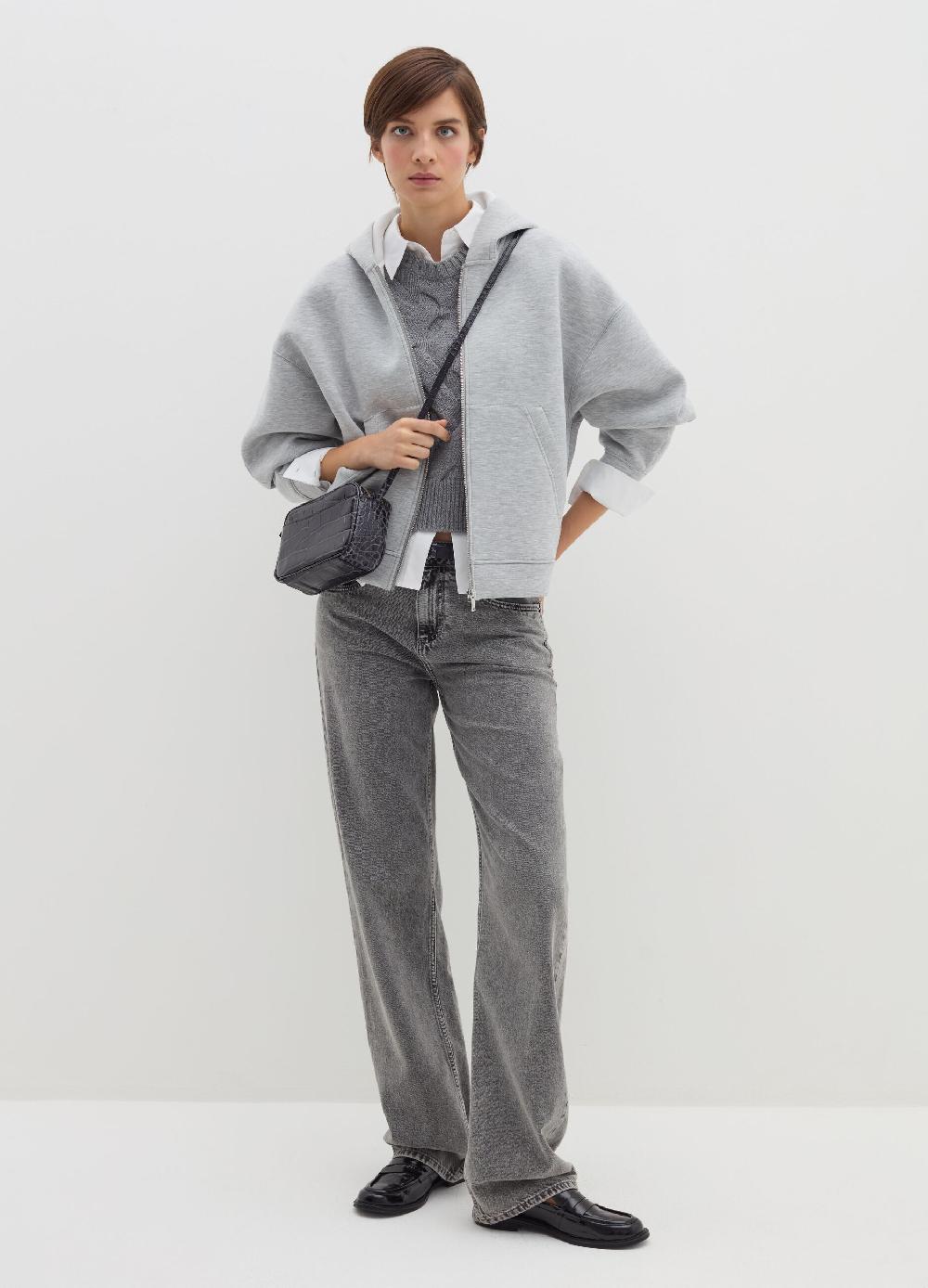 Stefanel Felpa over con cappuccio e zip