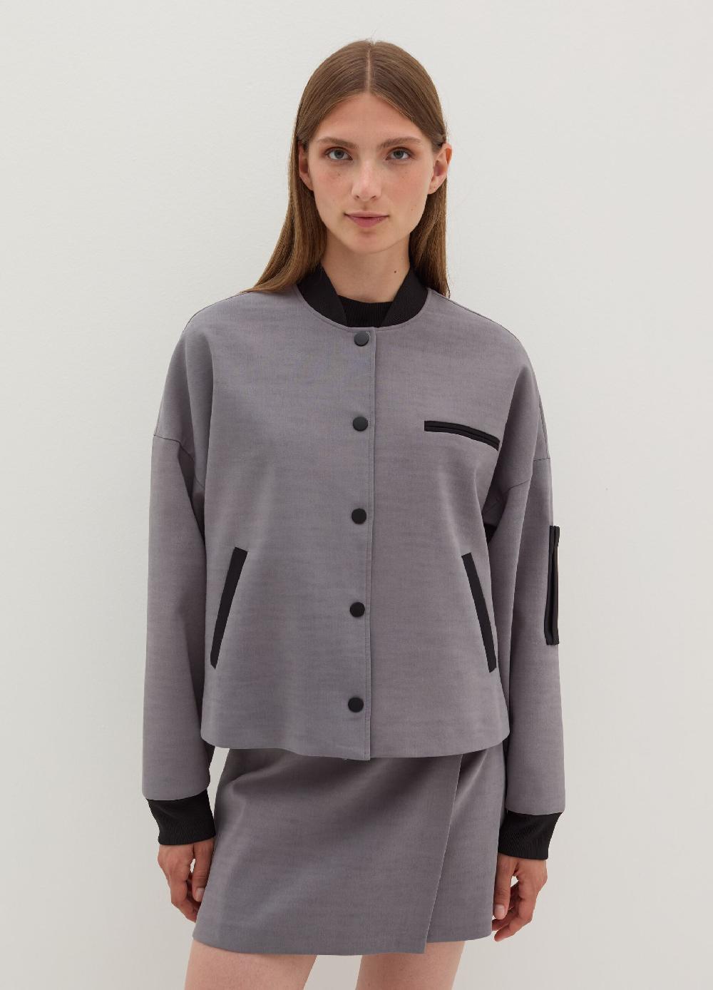 Stefanel Giacca Bomber In Poly Cotton