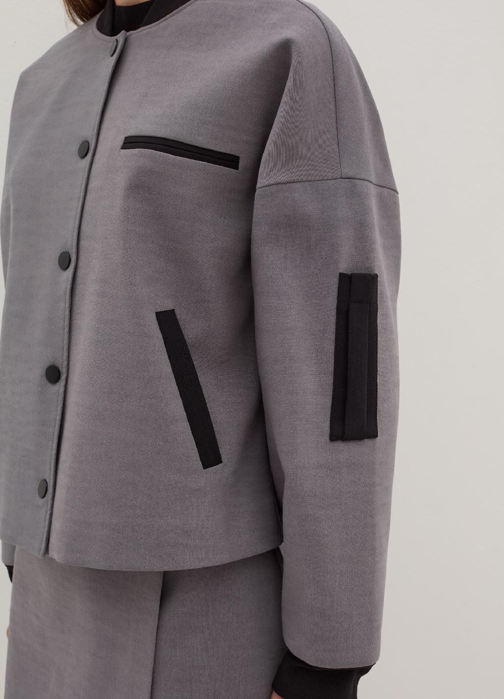 Stefanel Giacca Bomber In Poly Cotton