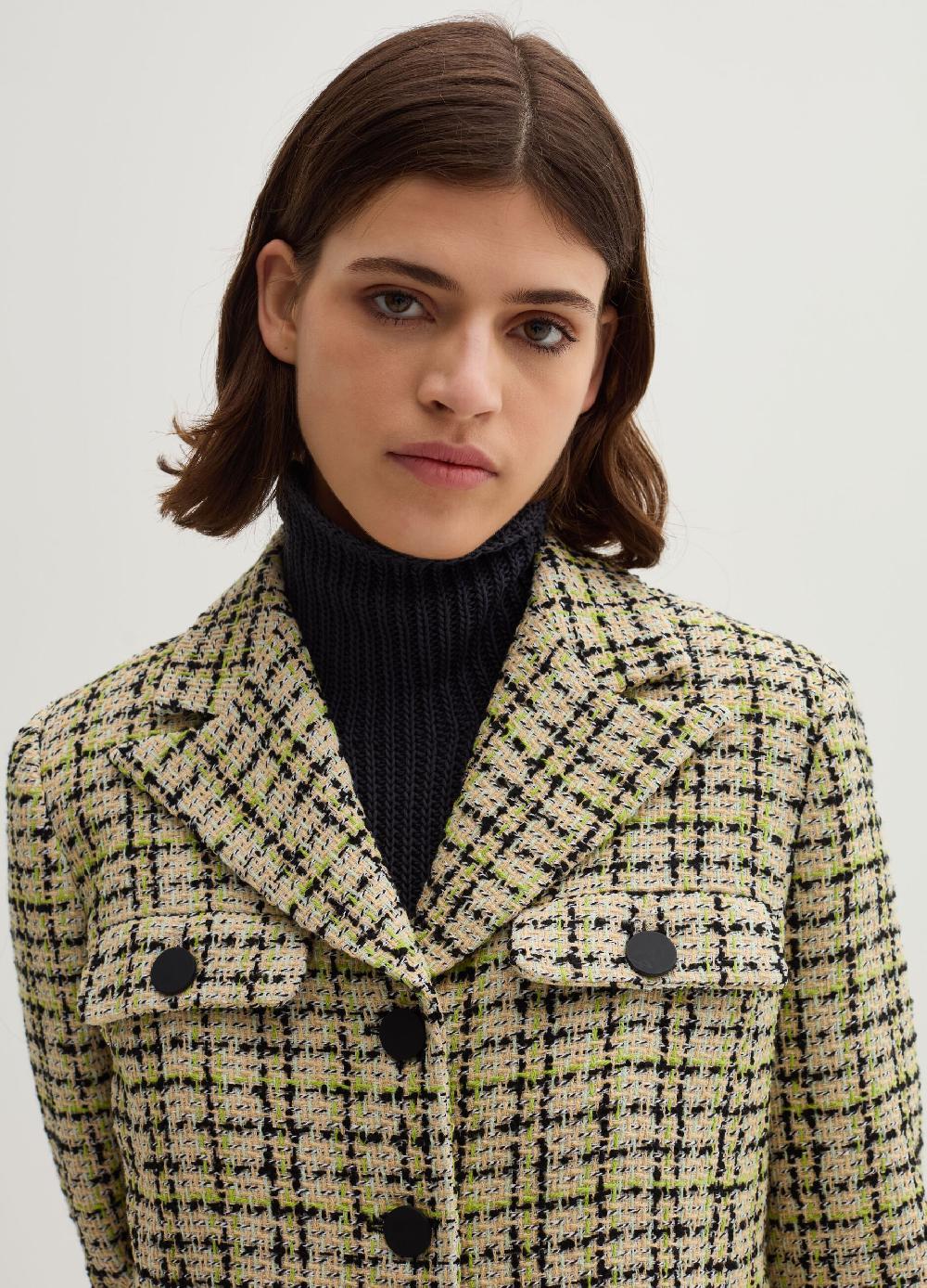 Stefanel Giacca Corta In Tweed