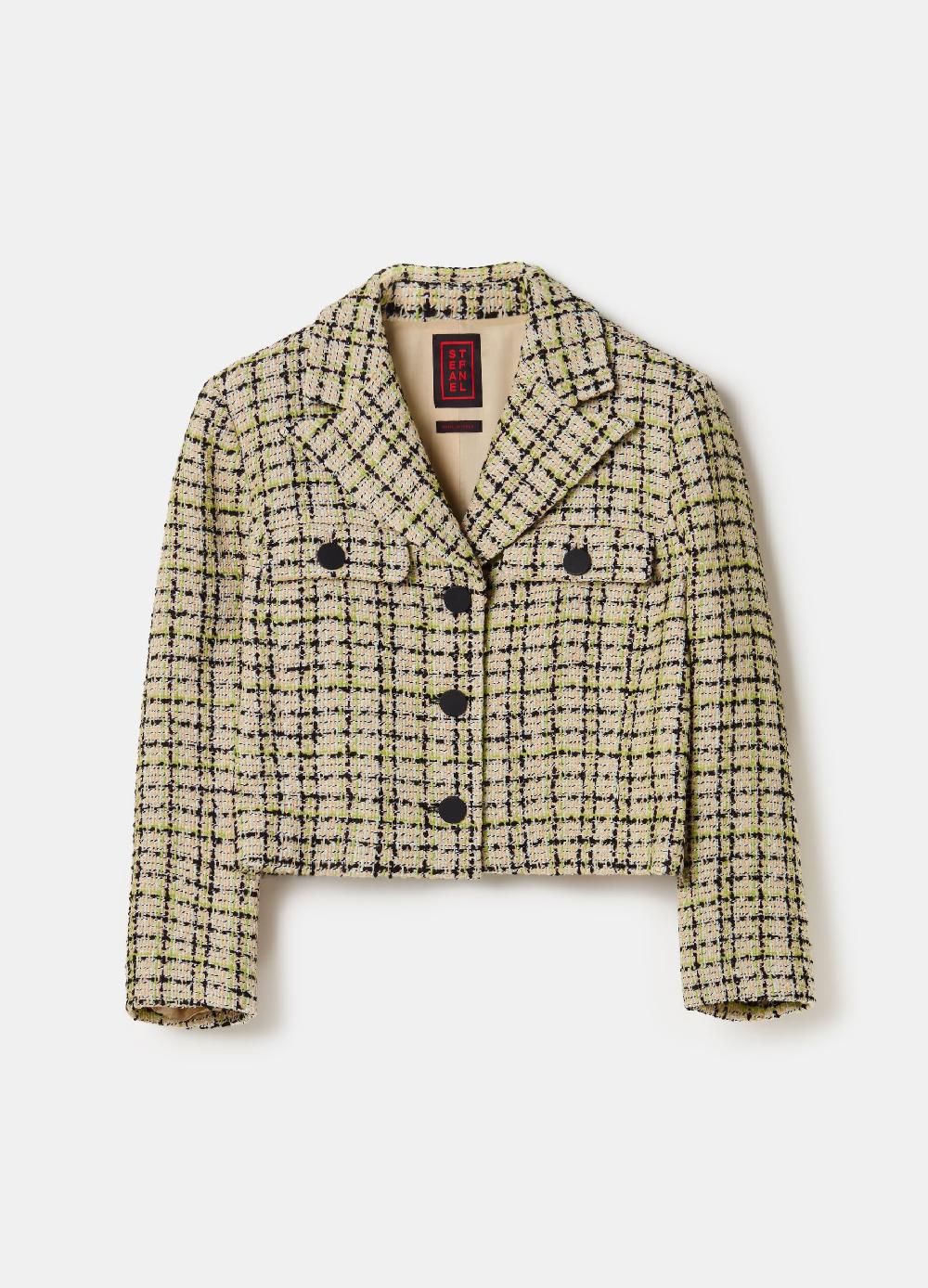 Stefanel Giacca Corta In Tweed