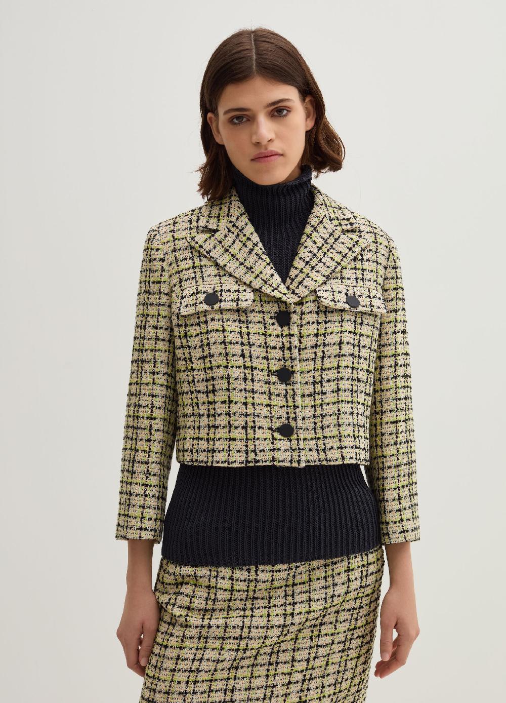 Stefanel Giacca corta in tweed