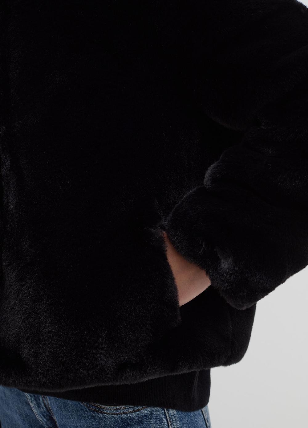 Stefanel Giacca Corta Teddy Con Cappuccio