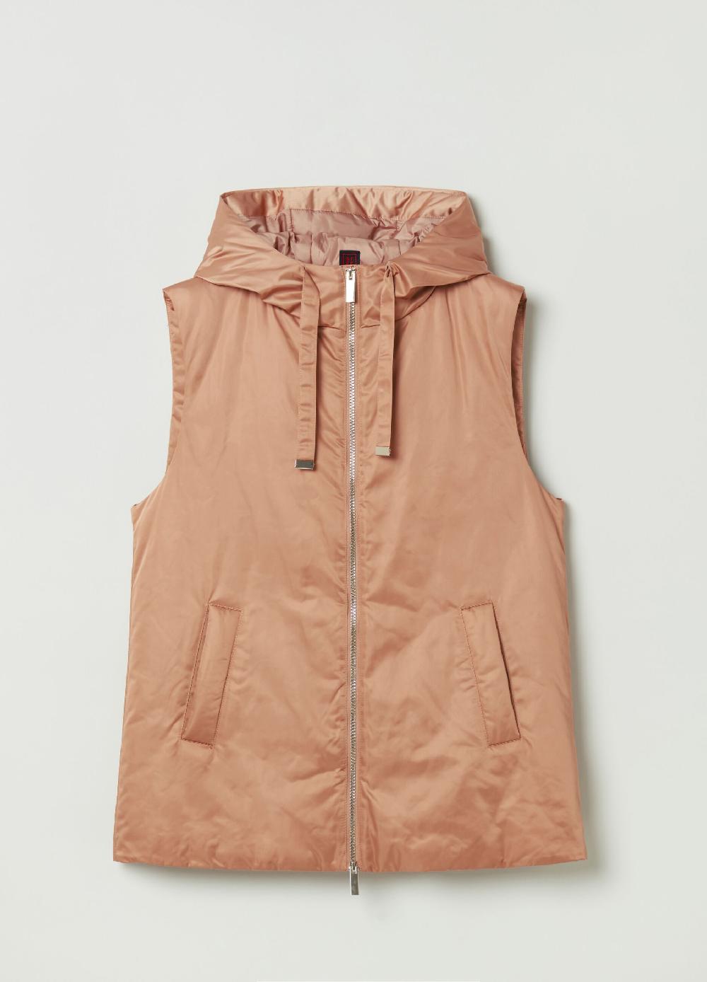 Stefanel Gilet Full-zip Ultralight Con Cappuccio