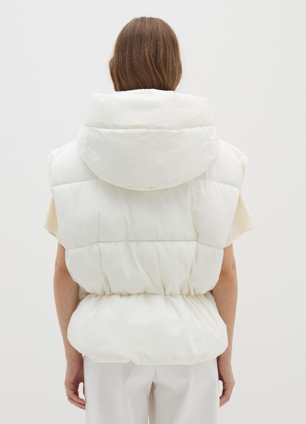 Stefanel Gilet Imbottito Con Cappuccio Rimovibile