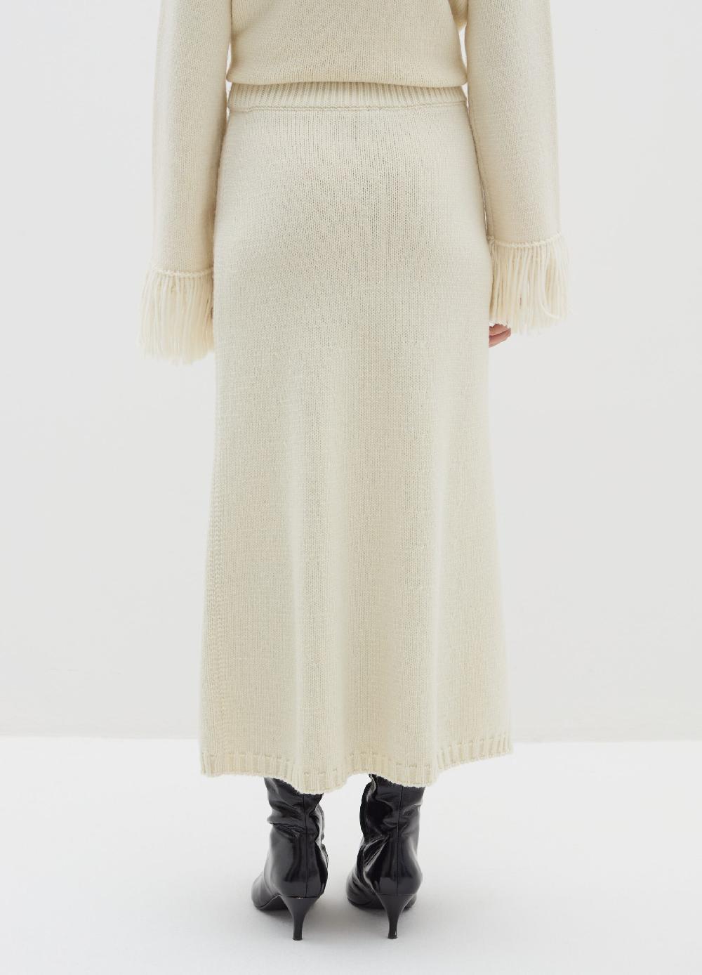 Stefanel Gonna A Tubo Midi In Cordonetto