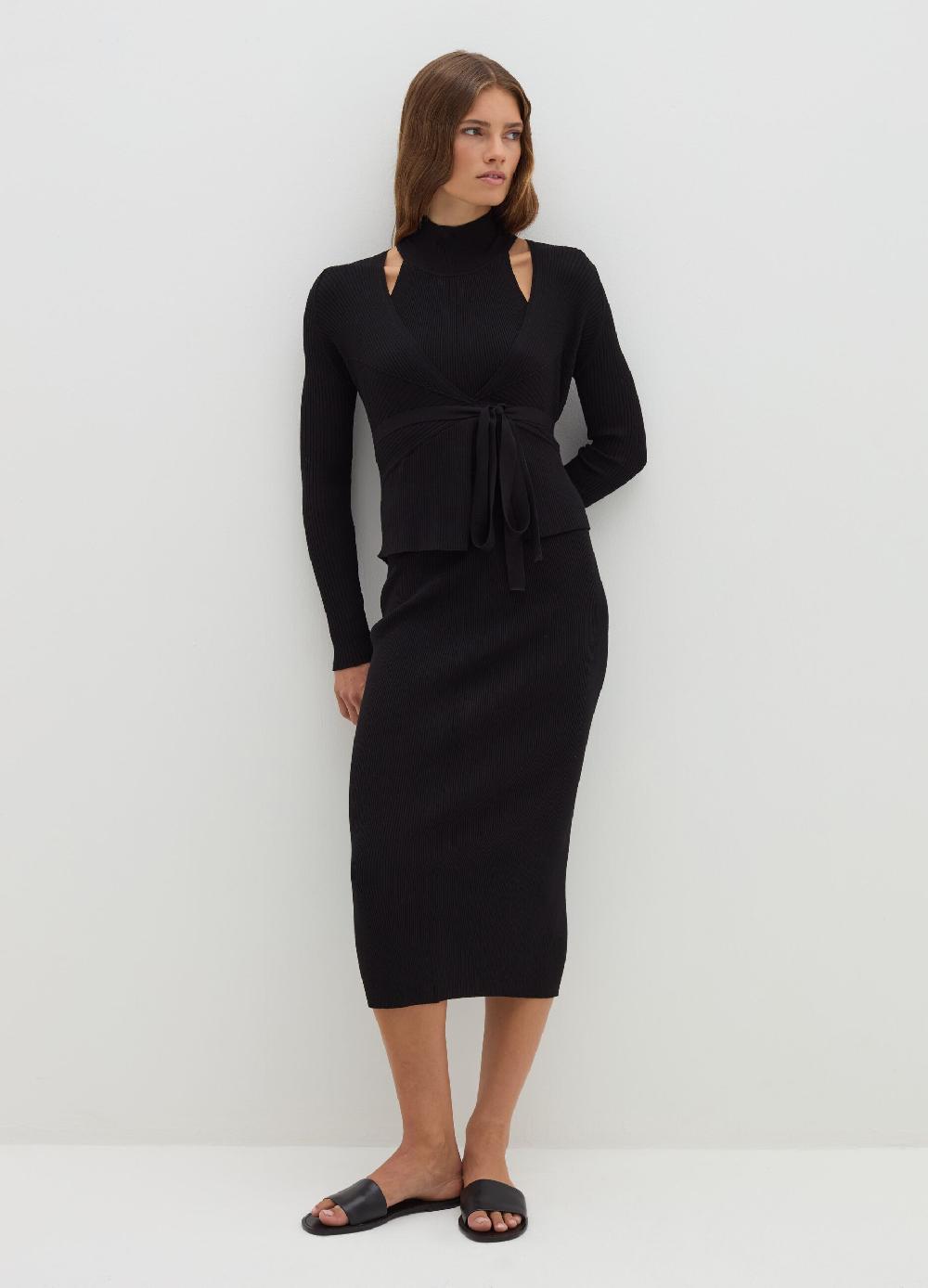 Stefanel Gonna lunga a costine