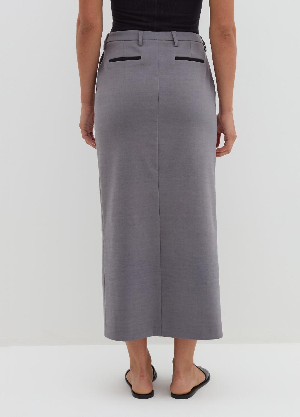 Stefanel Gonna Lunga A Tubo Con Spacco