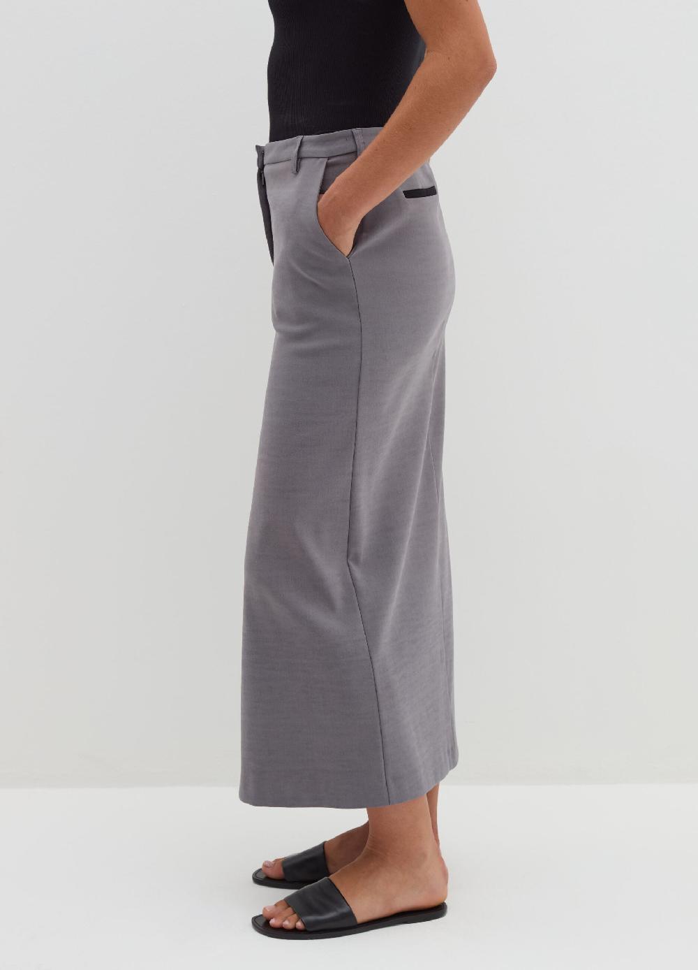 Stefanel Gonna Lunga A Tubo Con Spacco