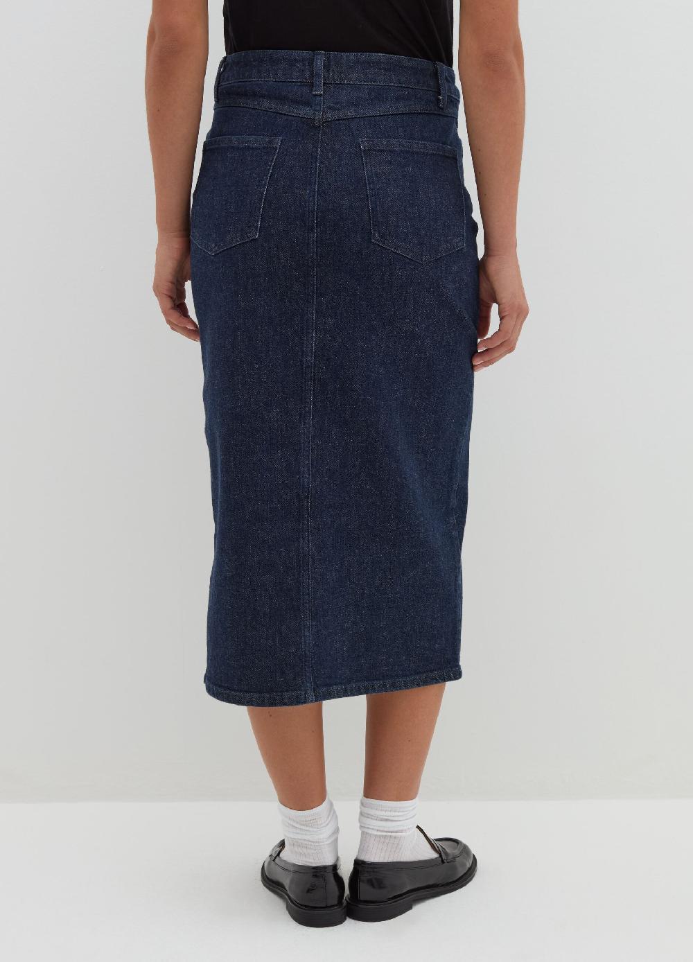 Stefanel Gonna Lunga A Tubo In Denim