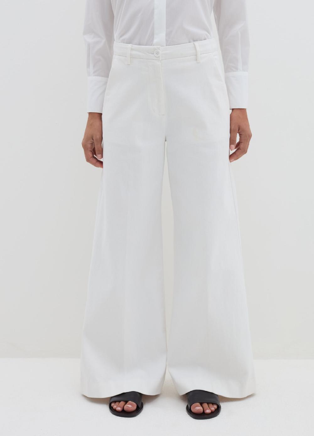 Stefanel Jeans A Gamba Larga In Cotone Stretch