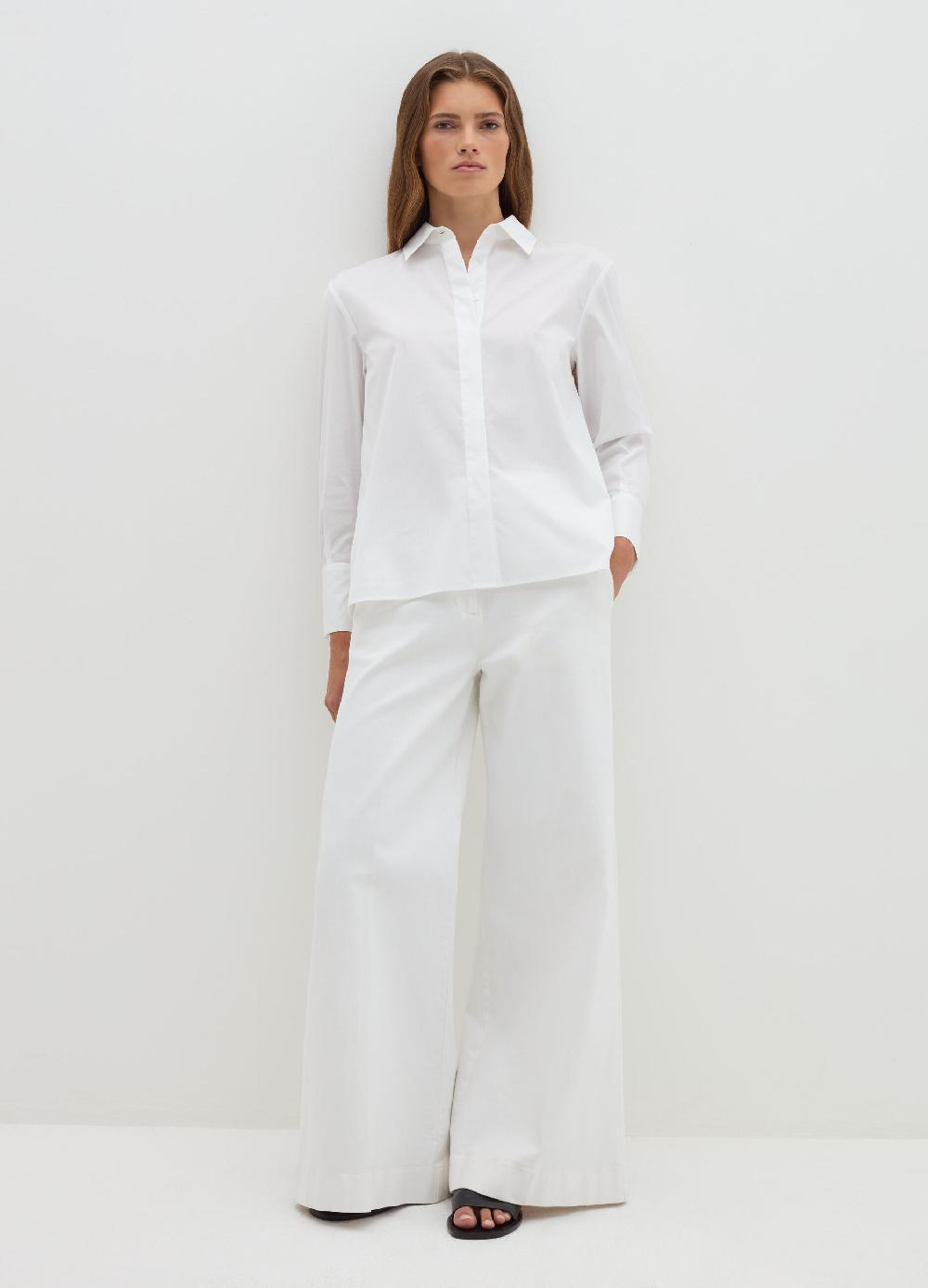 Stefanel Jeans a gamba larga in cotone stretch