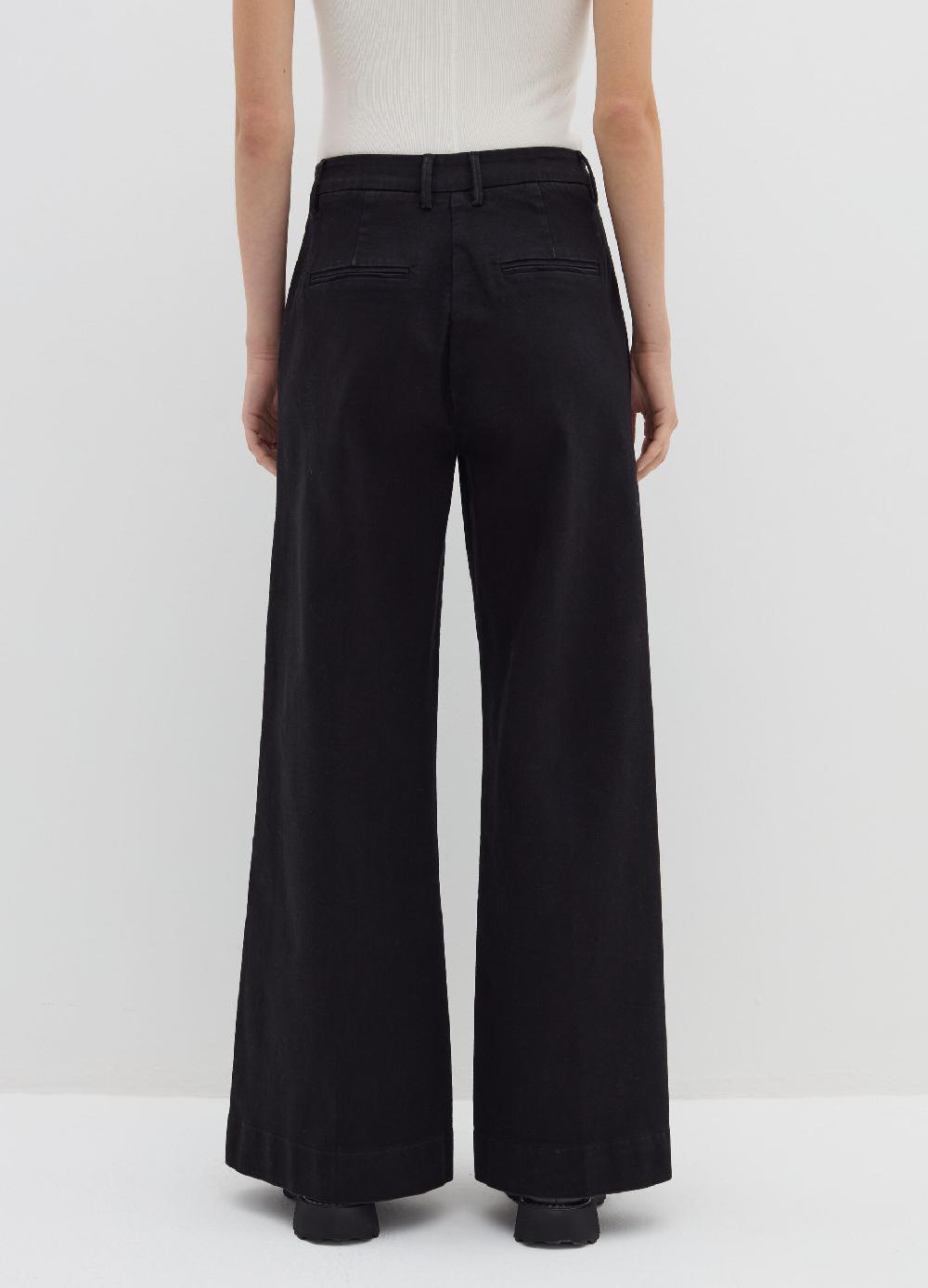 Stefanel Jeans A Gamba Larga Tinta Unita