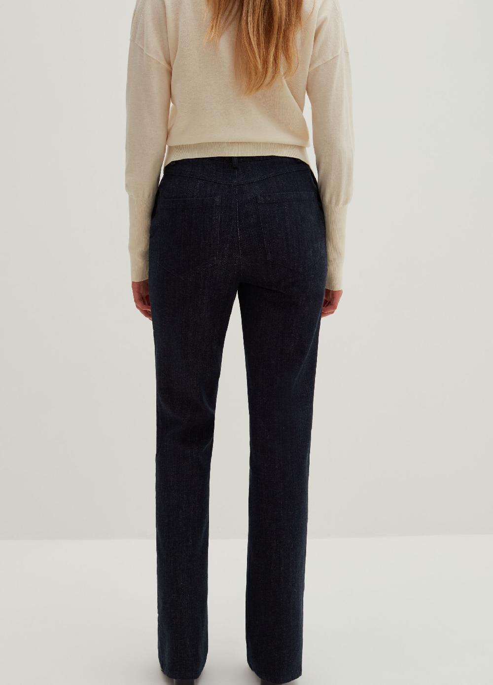 Stefanel Jeans Straight Fit In Cotone E Cashmere