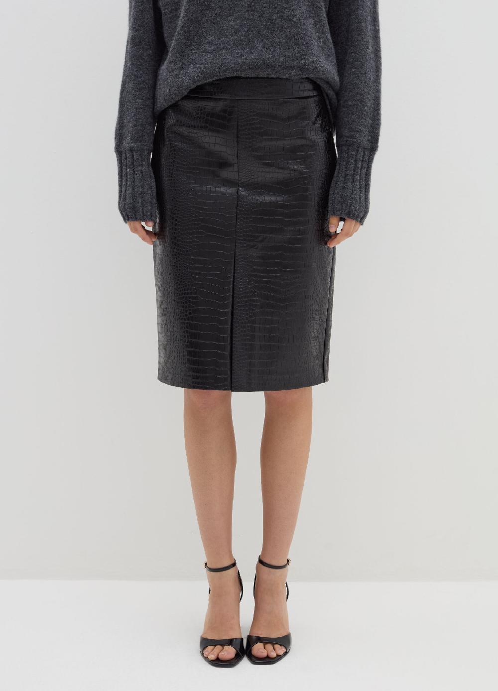 Stefanel Longuette Effetto Cocco Con Spacco