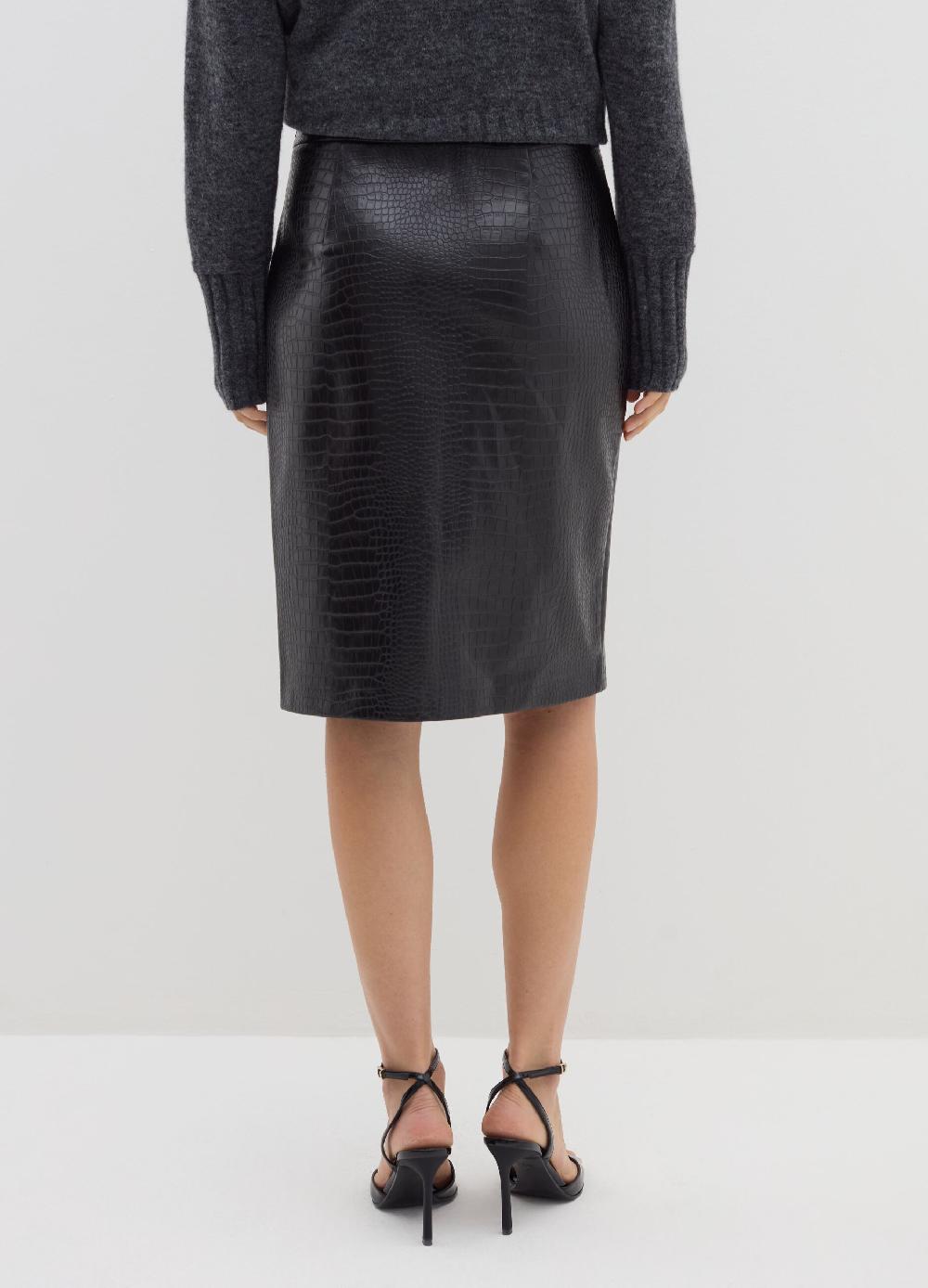 Stefanel Longuette Effetto Cocco Con Spacco