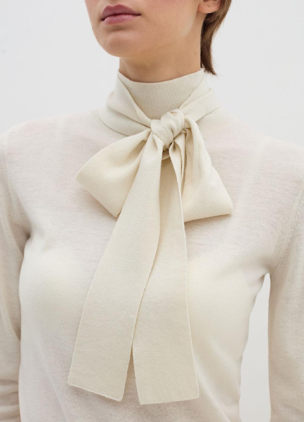 Stefanel Maglia A Collo Alto Con Foulard