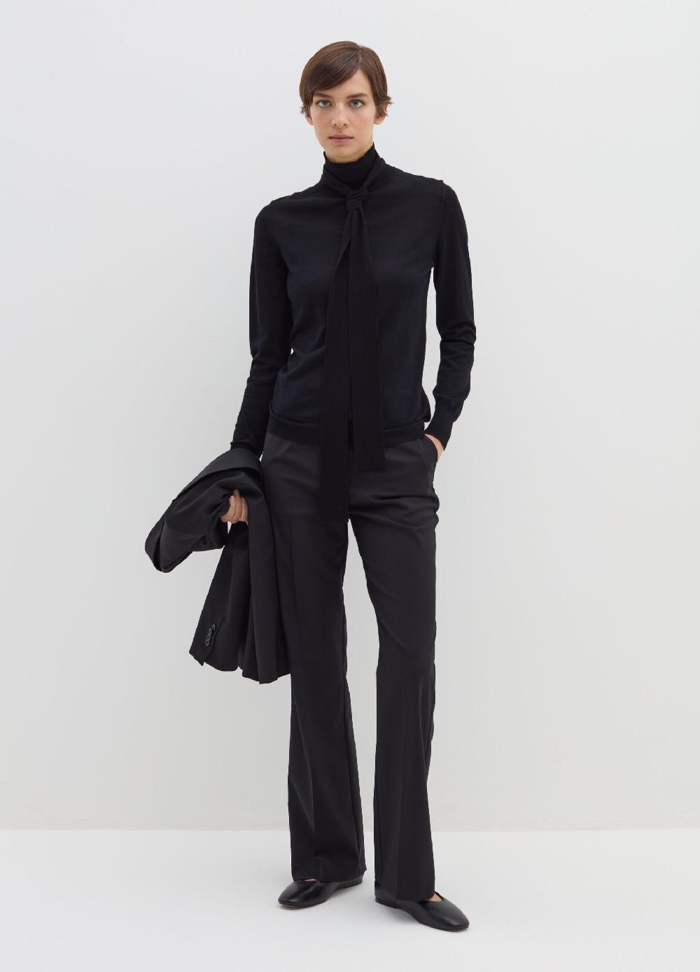 Stefanel Maglia a collo alto con foulard