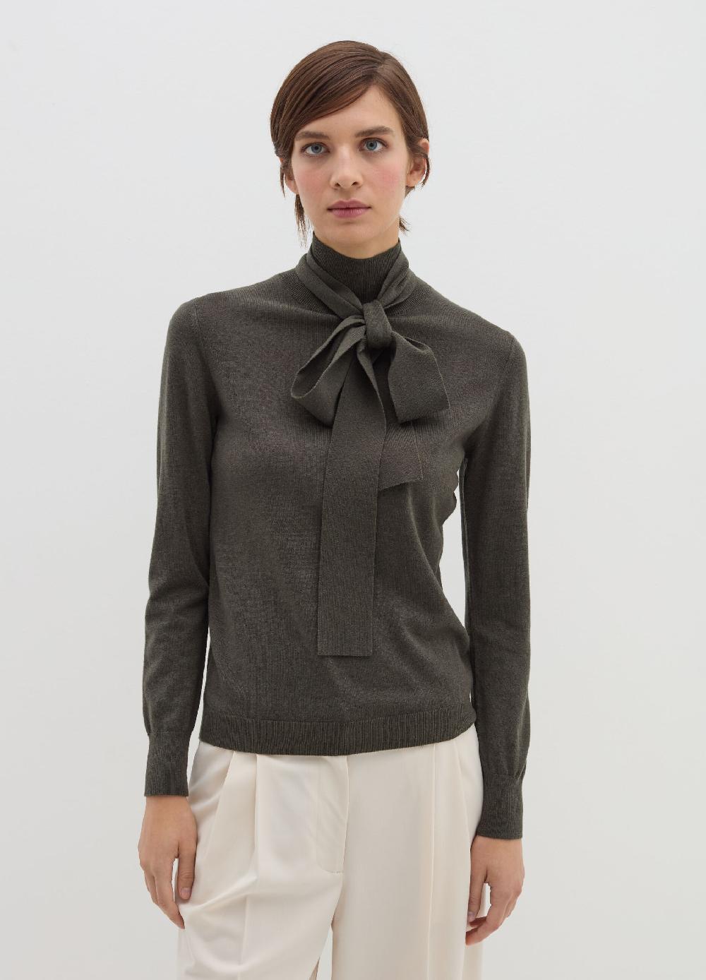 Stefanel Maglia A Collo Alto Con Foulard