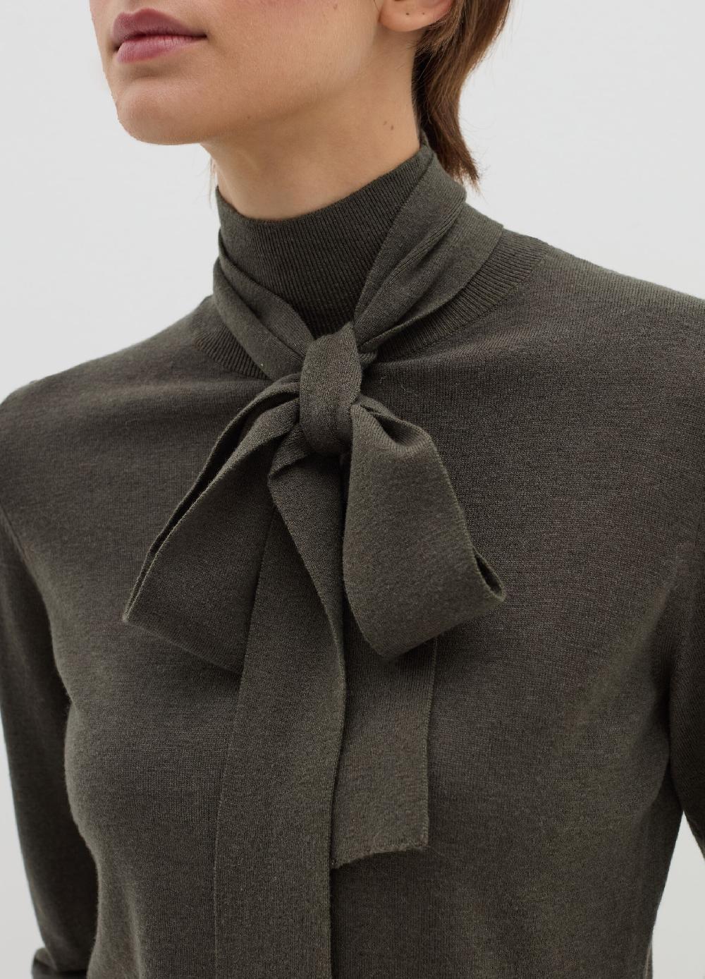 Stefanel Maglia A Collo Alto Con Foulard