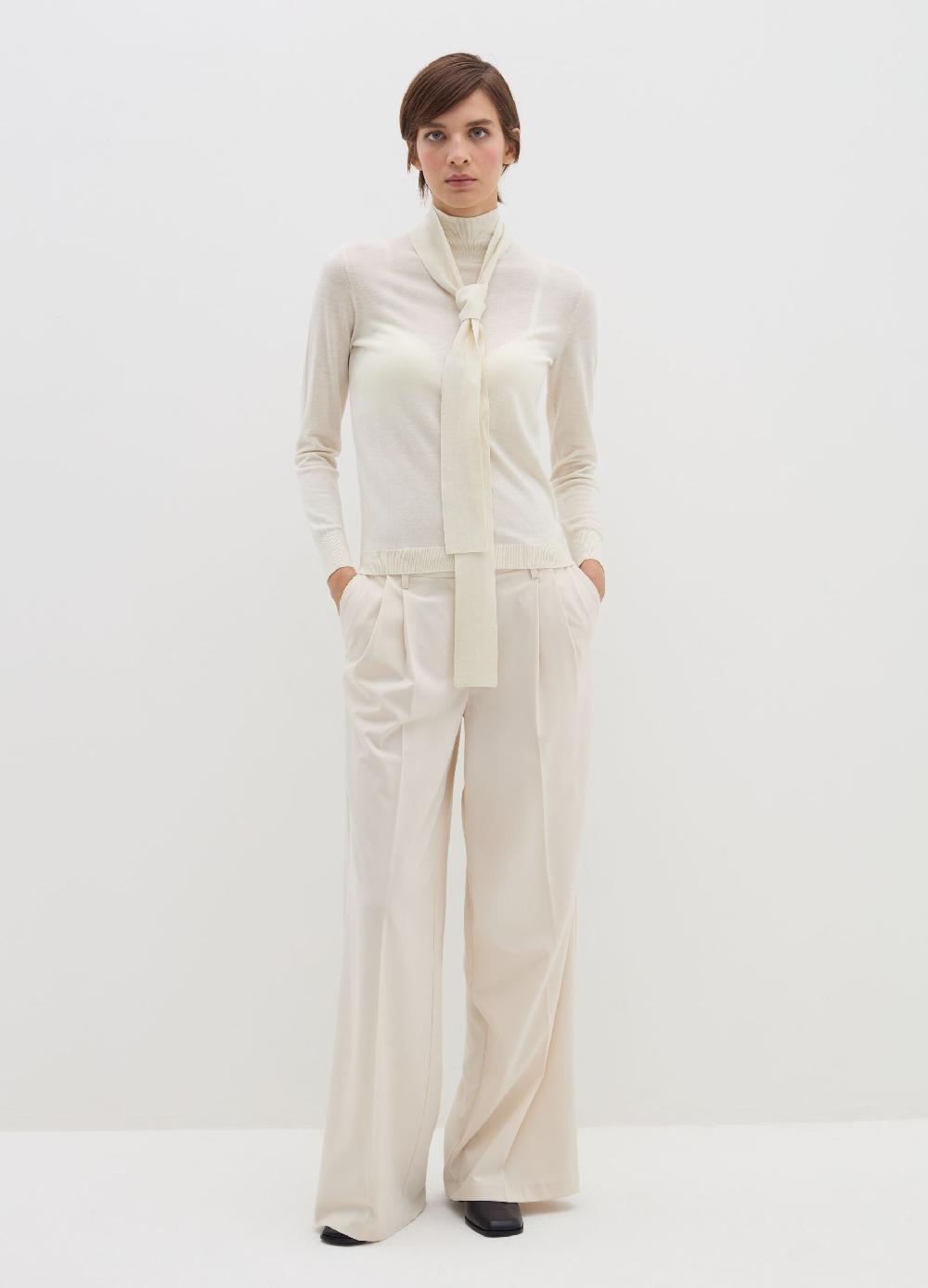 Stefanel Maglia a collo alto con foulard