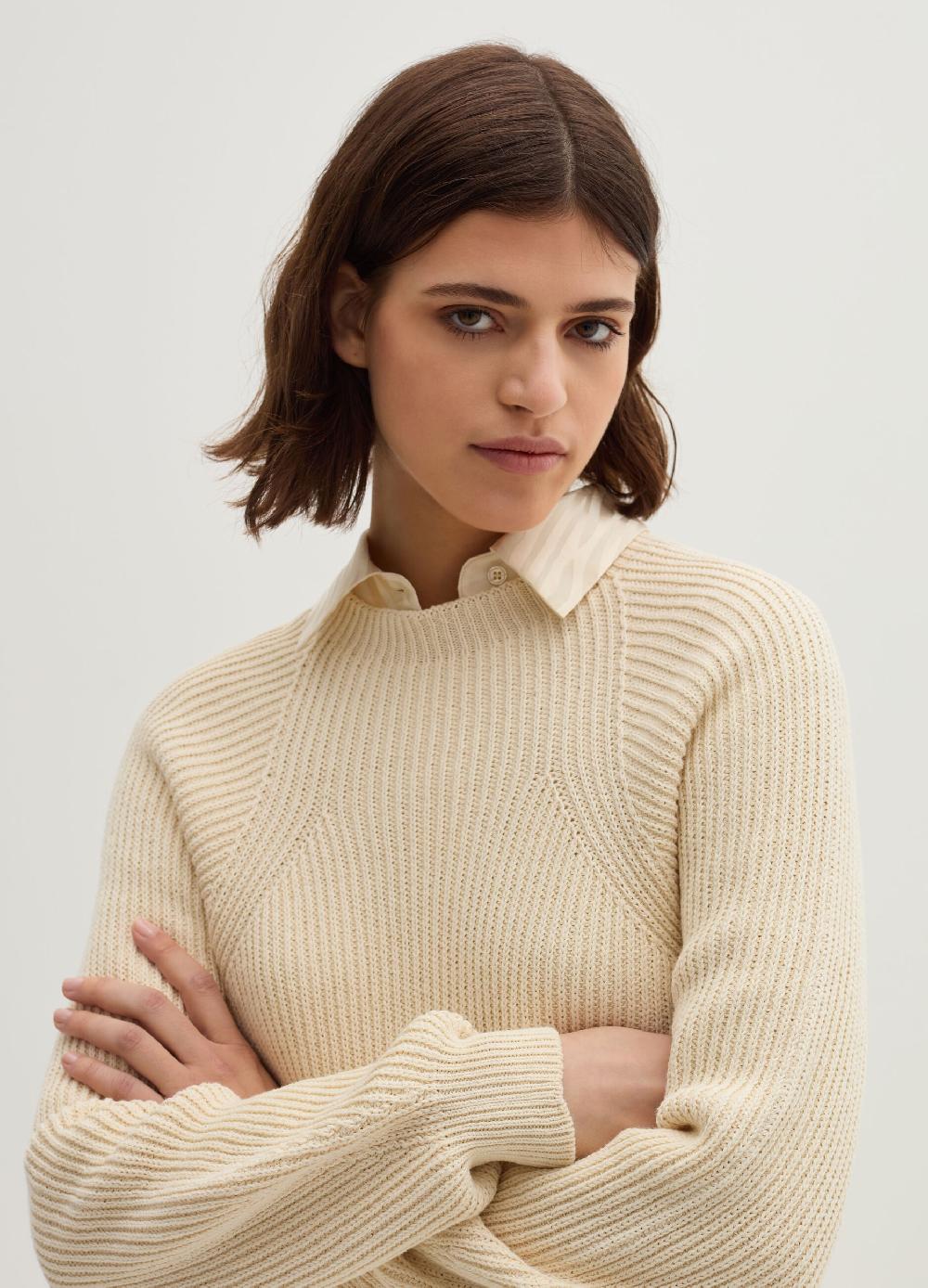 Stefanel Maglia A Coste Senza Cuciture