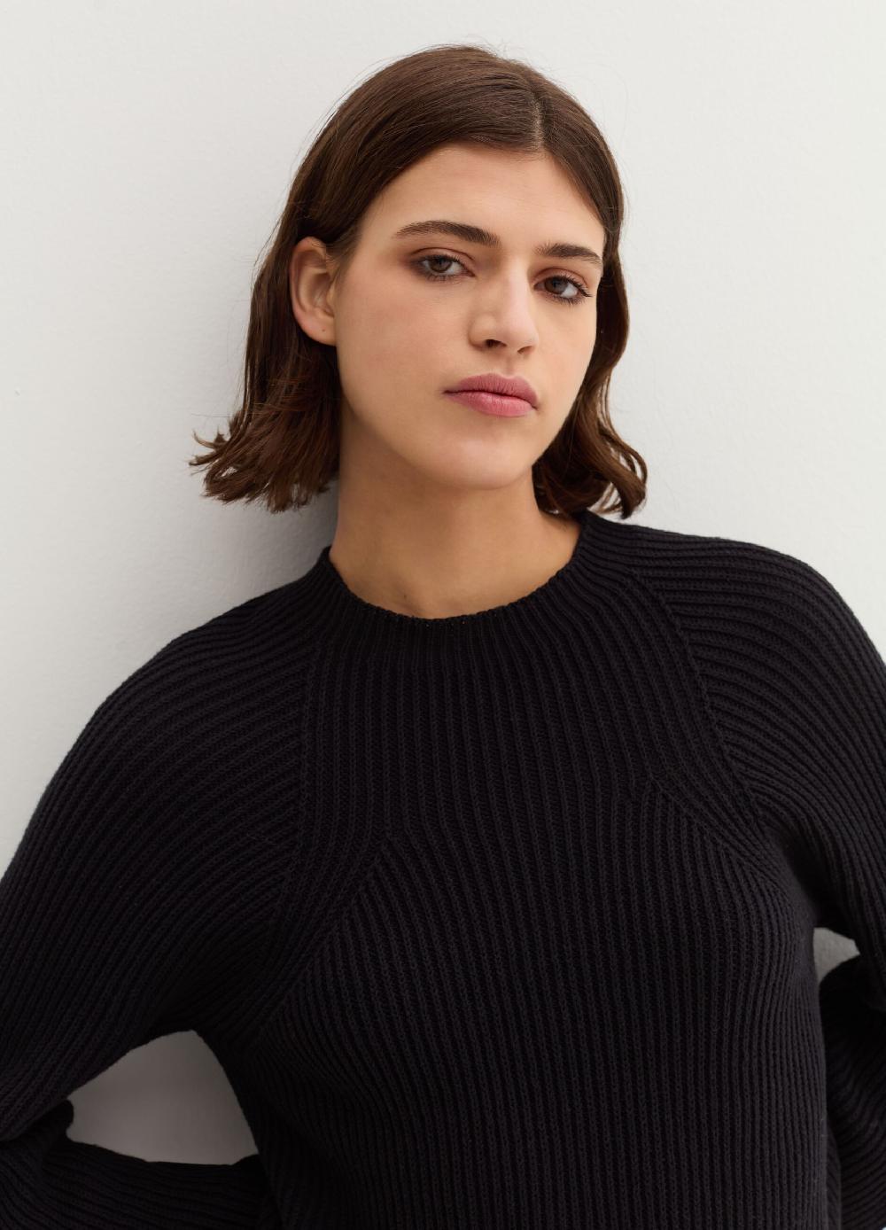 Stefanel Maglia A Coste Senza Cuciture