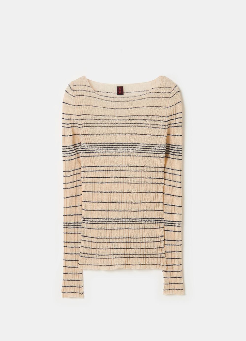 Stefanel Maglia A Costine Con Maniche Lunghe