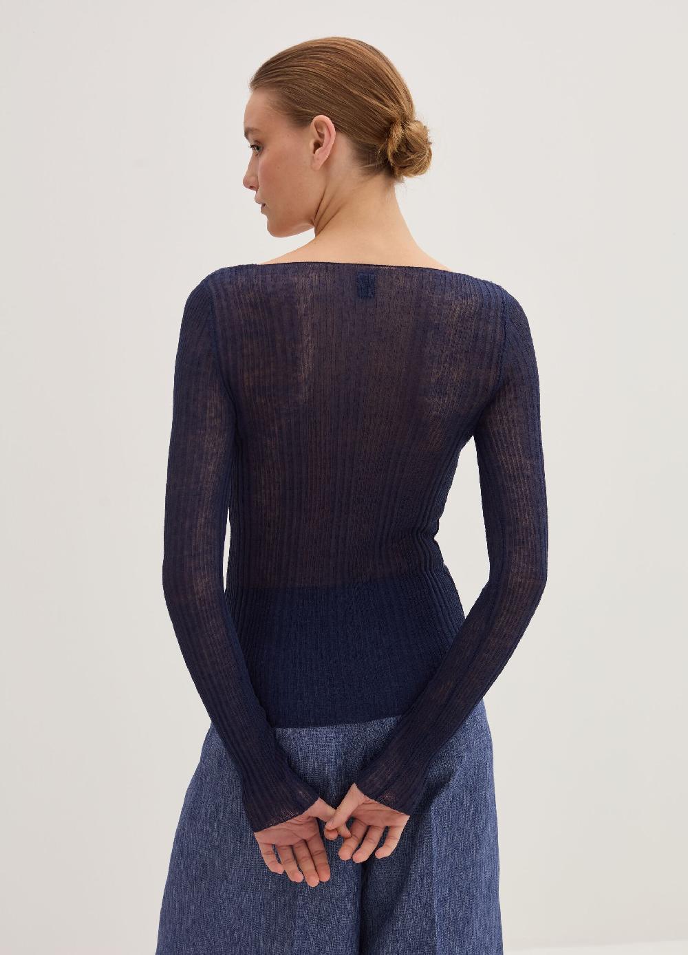 Stefanel Maglia A Costine Con Maniche Lunghe