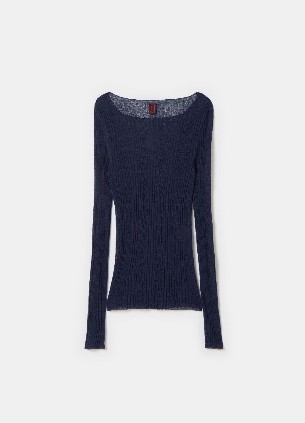 Stefanel Maglia A Costine Con Maniche Lunghe