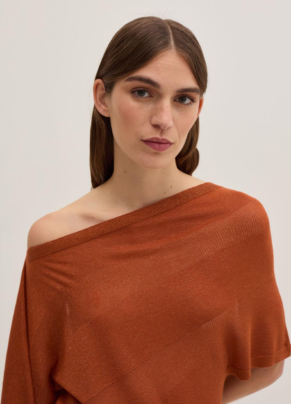 Stefanel Maglia A Costine In Lurex