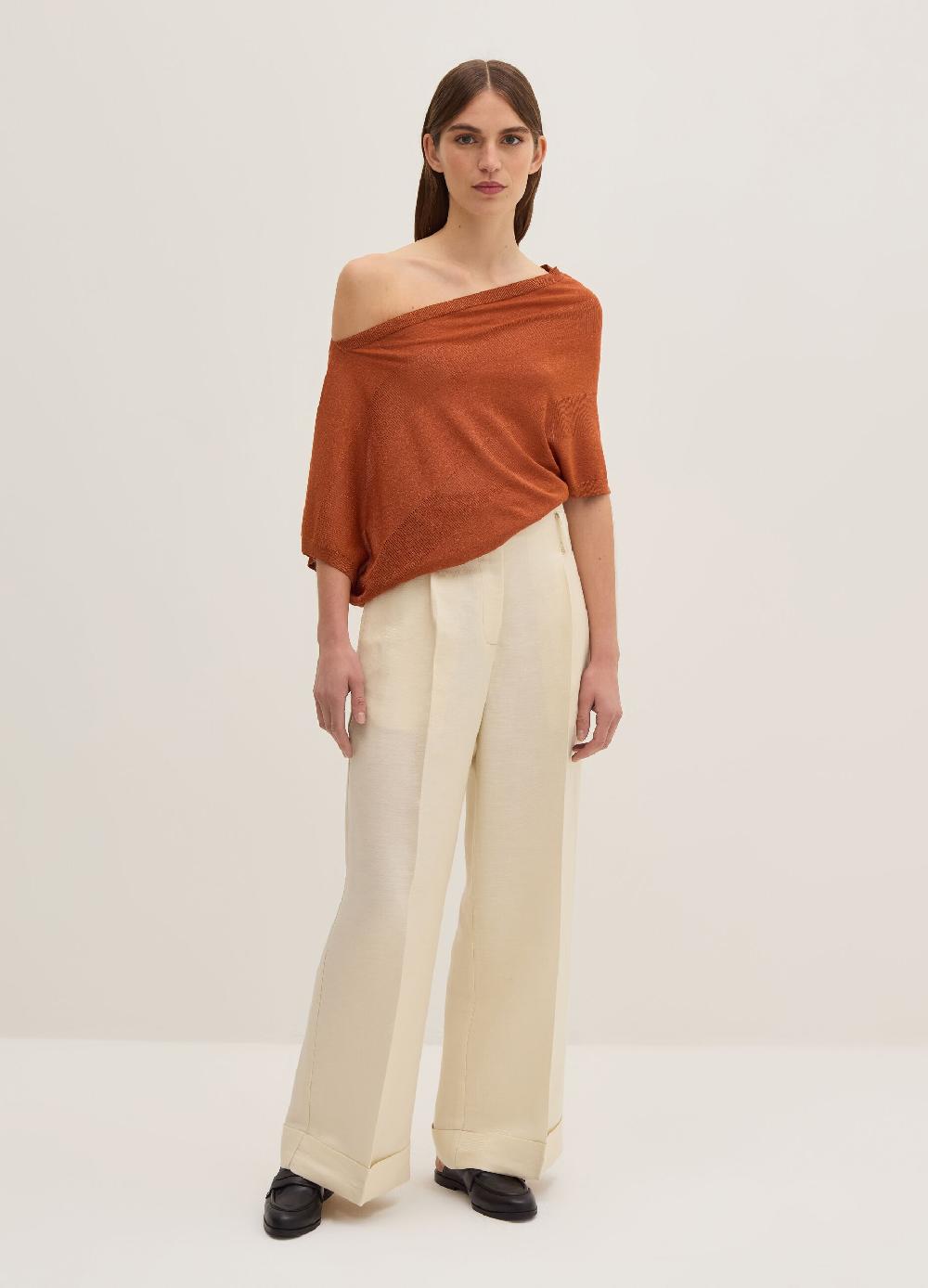 Stefanel Maglia a costine in lurex